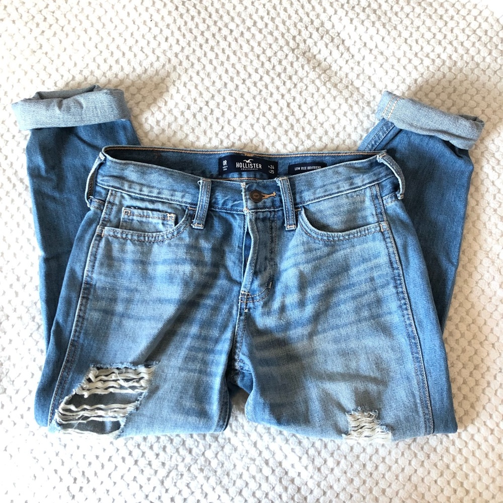 Low Rise Boyfriend Jeans